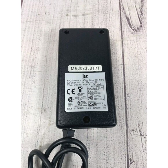 Jaz Other - Iomega Jaz PSA15-201 AC Power Supply Adapter Output 5V 12V 1A - *No Edison Cord*
